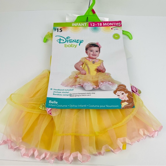 Disney Baby Princess Belle Costume Beauty & The Beast Infant Size 12-18 Months - Picture 6 of 6